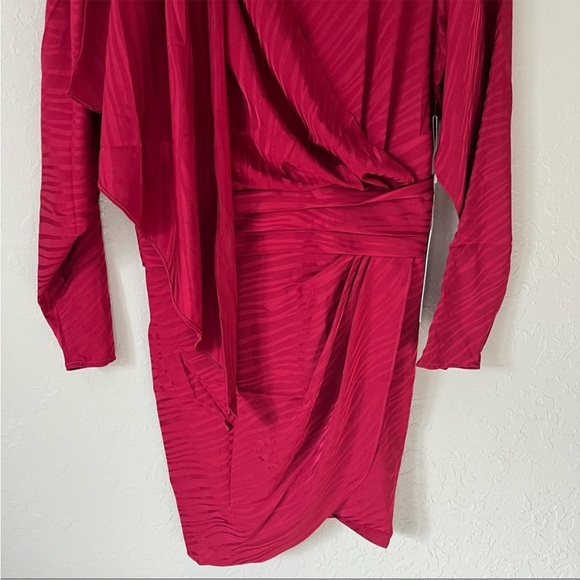 NWT Ronny Kobo Shanaya Dress Red L - Picture 3 of 16